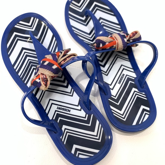 MISSONI Jelly Flip Flops Sz 40 - Picture 3 of 4